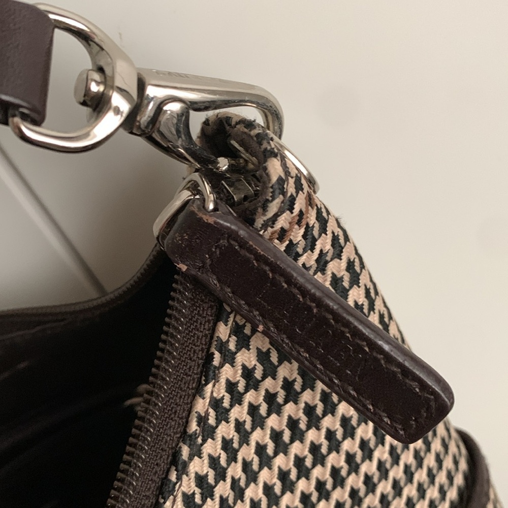 Lauren Ralph Lauren Houndstooth Shoulder‎ Bag - Picture 5 of 7